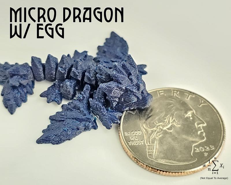 Micro Dragon - 1 Egg containing 1 Dragon, Perfect Stocking Stuffer!