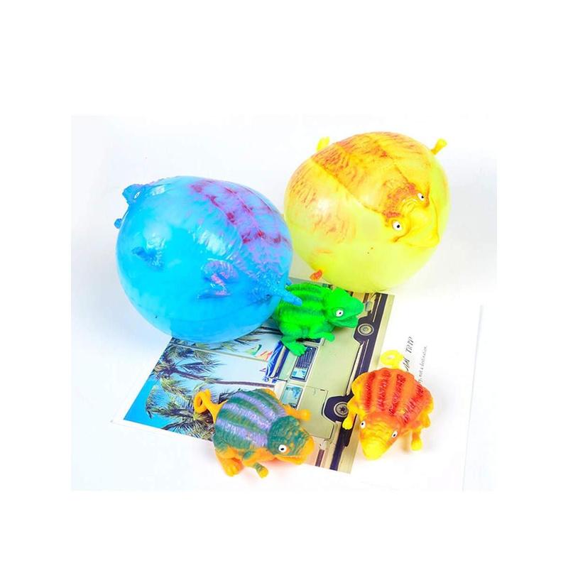 1pc Tpr Inflatable Dinosaur Stress Relief Toy Ball, Bubble Ball, Random Colorkids Toys,Toys,Toys For Kids,Toys For Girls,Kids Toys Games,Teen Boys Toys