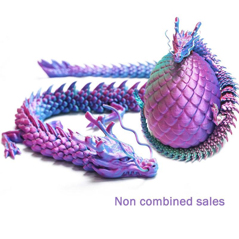 3D Printed  Crystal Dragon & Scaled Egg Pet Toy Random dragons and eggs