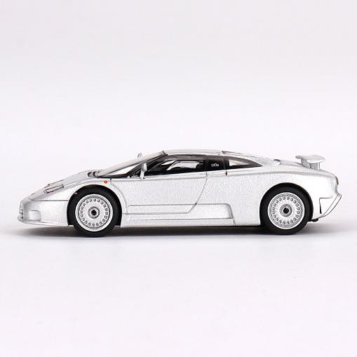 Mini GT 1:64 Bugatti EB110 GT Grigio Chiaro Silver #704