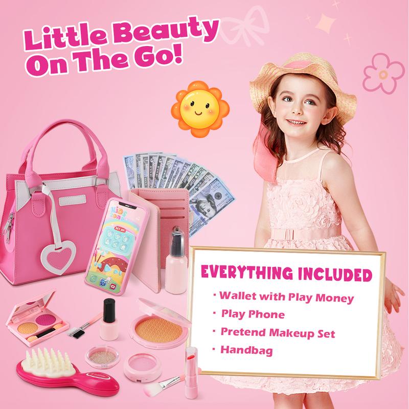 Role-Play Toys Little Girls Purse Set doctor fruit  for  3+ Girls Christmas New Year Gift