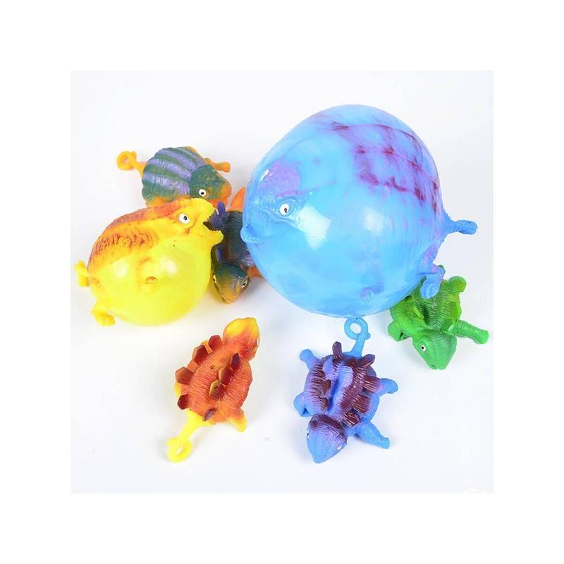 1pc Tpr Inflatable Dinosaur Stress Relief Toy Ball, Bubble Ball, Random Colorkids Toys,Toys,Toys For Kids,Toys For Girls,Kids Toys Games,Teen Boys Toys