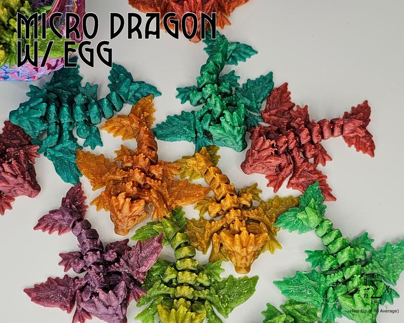 Micro Dragon - 1 Egg containing 1 Dragon, Perfect Stocking Stuffer!