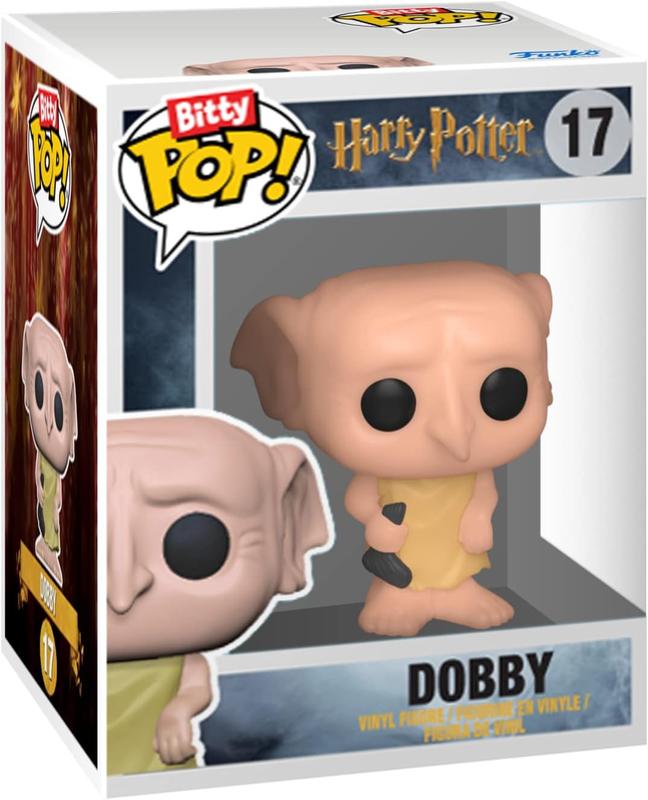 Funko Bitty Pop! Harry Potter Mini Collectible Toys 4-Pack - Harry Potter, Draco Malfoy, Dobby & Mystery Chase Figure (Styles May Vary)