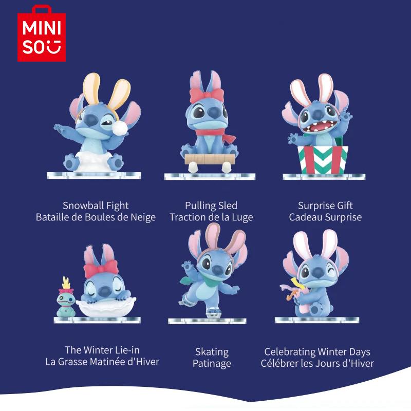 MINISO Lilo & Stitch Collection Bunny Winter Story Series FULL CASE Blind Box blind boxes