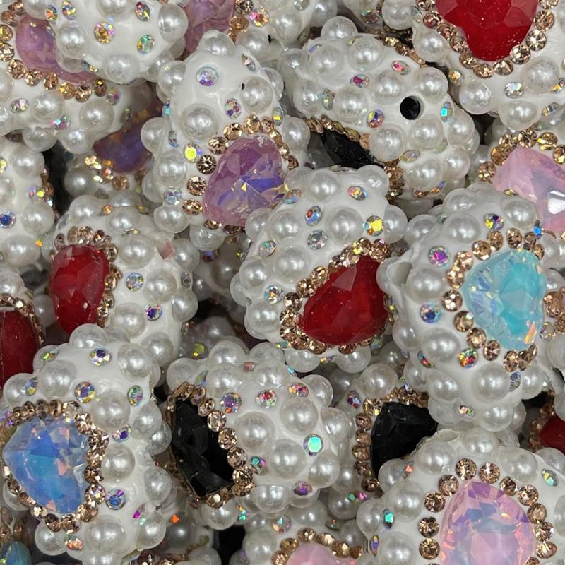 Elegant Fancy Bead Collection - Sparkling Rhinestones, Bold Colors & Unique Textures for Jewelry Making