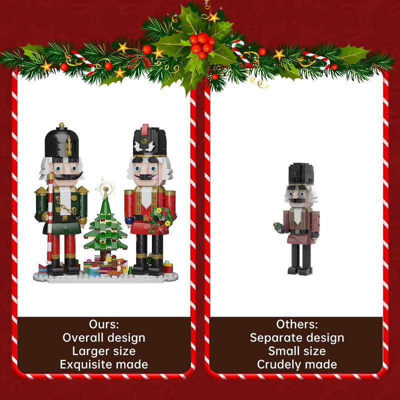 2024 Newest Christmas Nutcracker Building Blocks Set, Perfect Halloween Toys and Gifts for Fans and Kids (690 pcs)