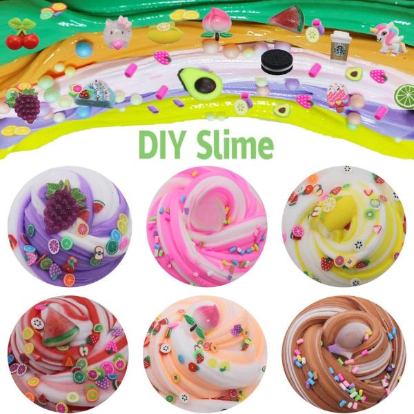 13 Pack Dual Color Butter Slime Kit,Soft & Non-Sticky,DIY Slime Toys for Kids,Very Suitable Birthday Gifts for kids christmas gift thanksgiving gift