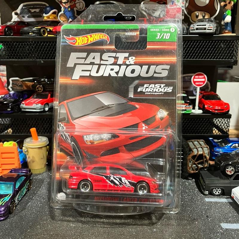 Hotwheels fast and the furious Tokyo drift Red Evo nine