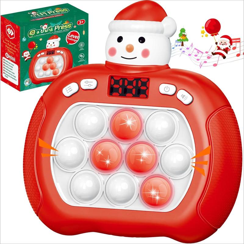 Push Game Toy Jigsaw Handheld game Light up Finger Toy Sensory Toy Christmas stocking Stuffing Birthday gift