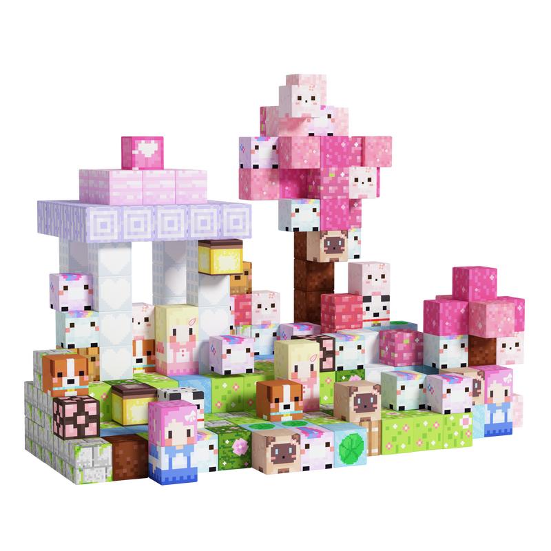 GobiDex Game-based Unicorn Set Magnetic Building Blocks Package 48 100Pcs