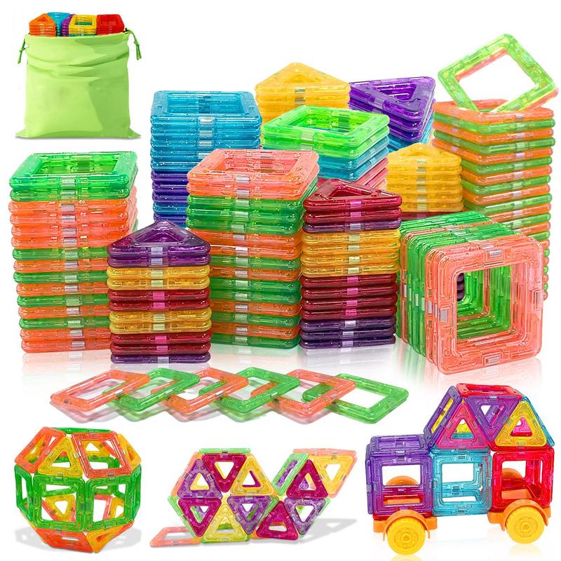 Random Color Building Blocks Set, Puzzles Stacking Blocks, Creative and Educational Construction Toys, Birthday Gifts for Boys & Girls, Christmas Stocking Filler