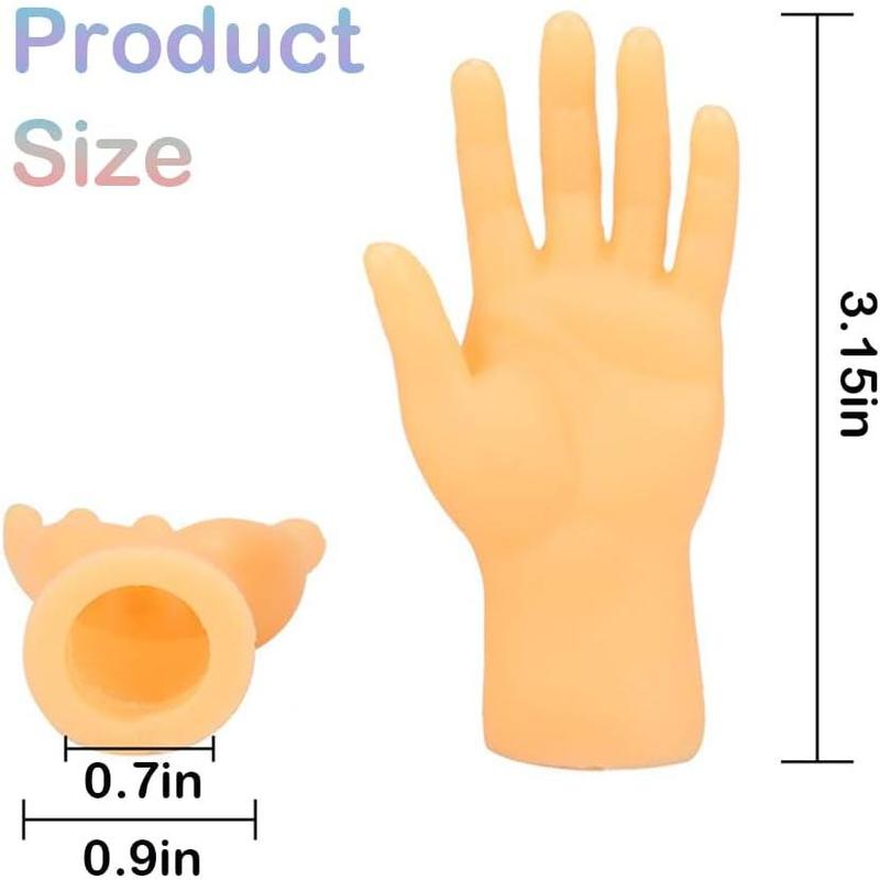 30 Pcs Tiny Finger Hands Mini Rubber Finger Puppets, Miniature Small Hands Ealistic Cute Little Hand Finger for Gifts Puppet Show Prank Gag Performance Party Favors