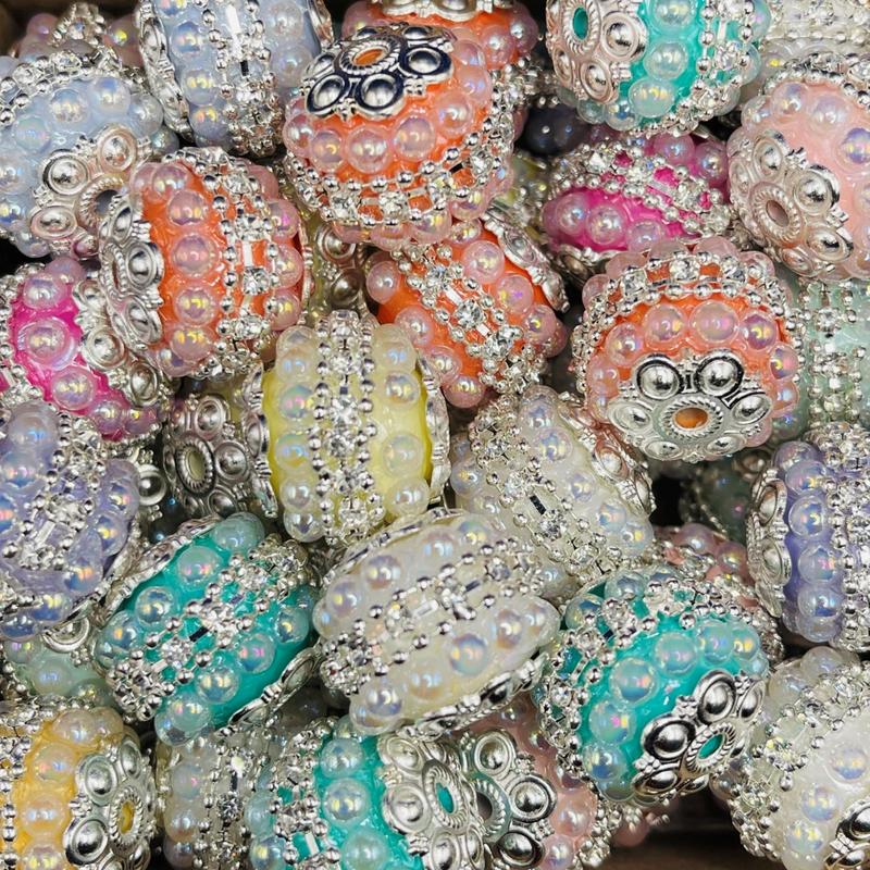 Elegant Fancy Bead Collection - Sparkling Rhinestones, Bold Colors & Unique Textures for Jewelry Making