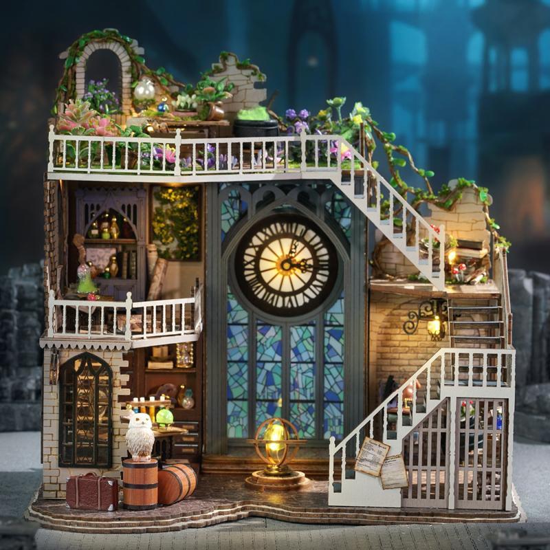 Magic House DIY Wooden Puzzle, 1 Box DIY Handmade Room Toy, Home Bedroom Decoration Craft, Best Birthday and Valentine's Day Gift
