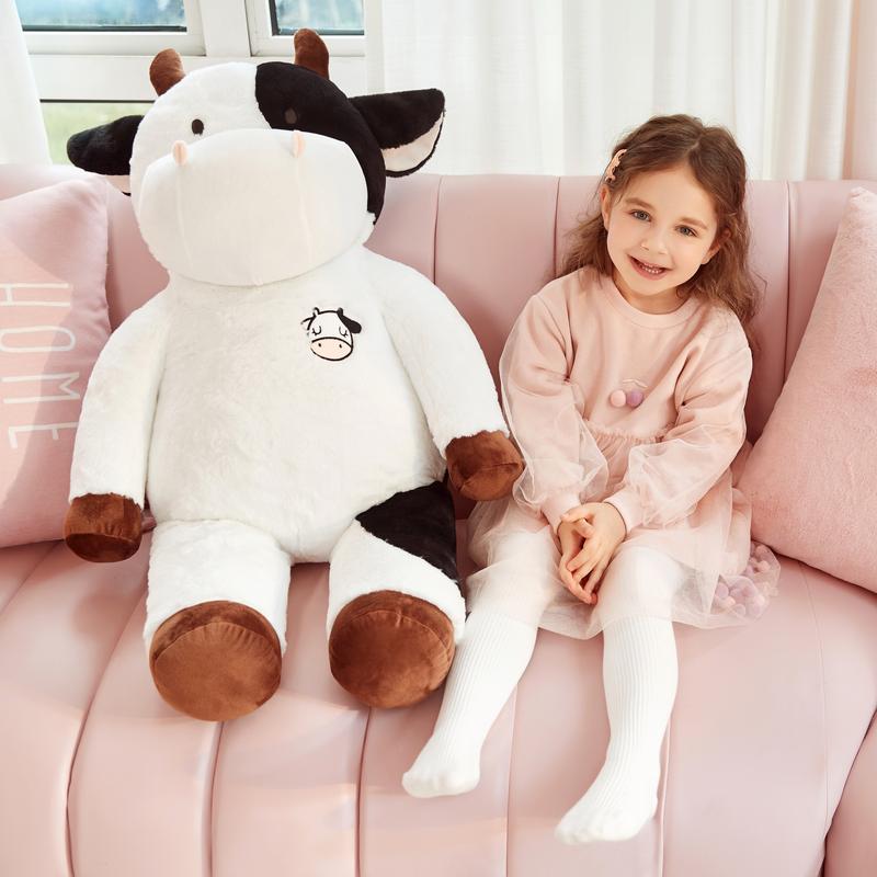 IKASA Giant Cow Stuffed Animal, 30 Inches Big Large Cow Plush Toy