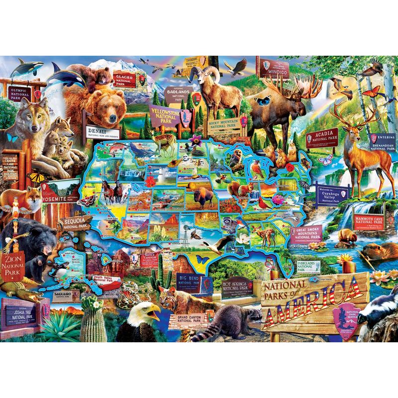 MasterPieces - National Parks of America 1000 Piece Jigsaw Jigsaw Puzzle