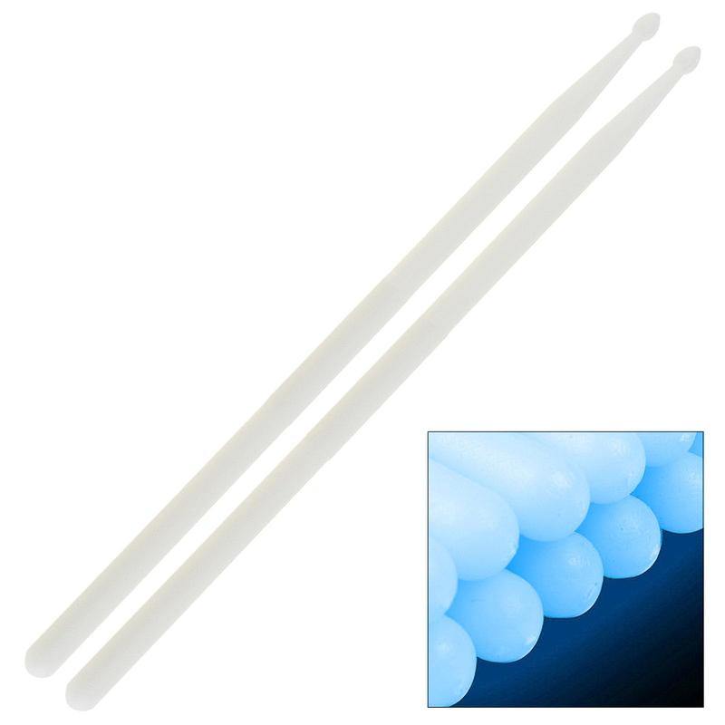 Light Up Drum Sticks 2 Pairs, 5A Luminous Light Up Drumsticks, Bright Luminous Glow in The Dark Drumsticks