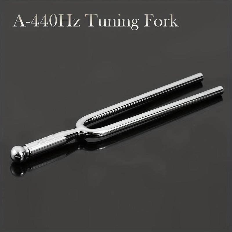 Standard A 440 Hz Tuning Fork, 1 Count Stainless Steel Musical Instrument Accessories, Violin Viola Cello A Tone Tuner, Music Accessories for Gift