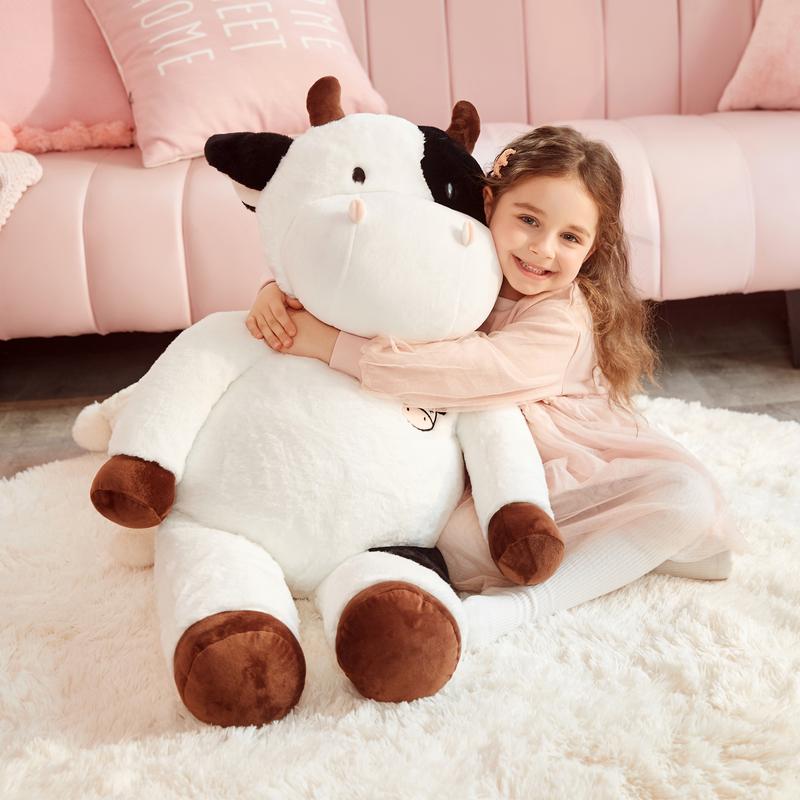 IKASA Giant Cow Stuffed Animal, 30 Inches Big Large Cow Plush Toy