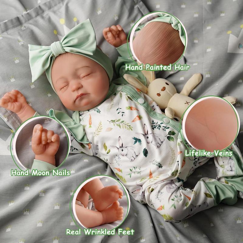 BABESIDE Reborn Baby Dolls - 20 inch Cute Soft Vinyl Realistic Baby Doll Real Life Baby Dolls with Complete Accessories Perfect for Cuddling, Playtime, and Gift Giving