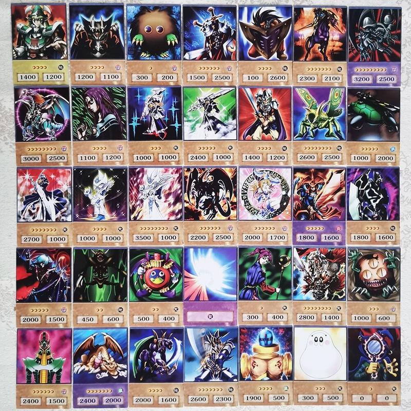 Set of 100 Yu-Gi-Oh Cards - Blue Eyes, Dark Magician, Exodia, Obelisk, Slifer, Ra Proxy Cards - Perfect for Gifts & Toys