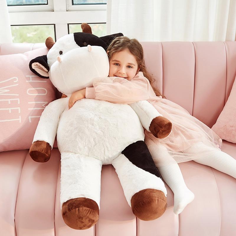 IKASA Giant Cow Stuffed Animal, 30 Inches Big Large Cow Plush Toy