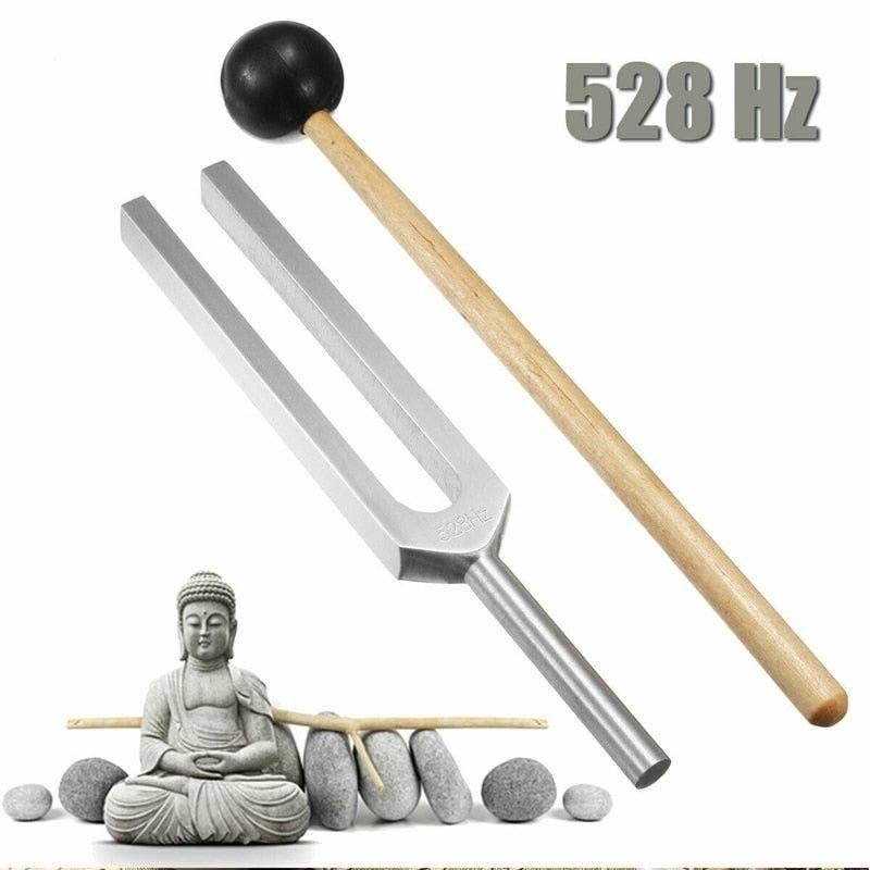 Solar Plexus Tuning Fork 528HZ - Tuner with Mallet Set