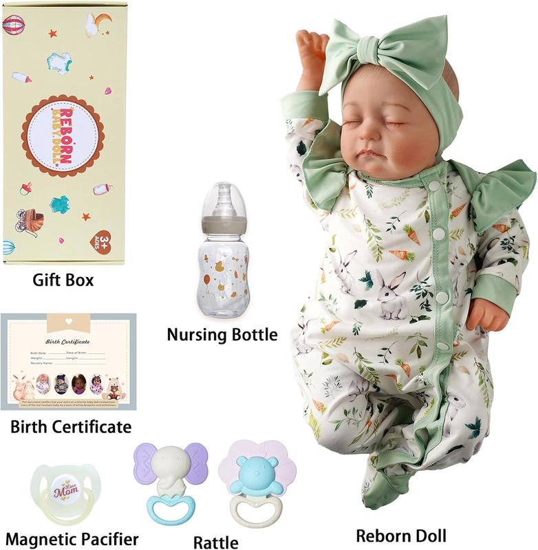 BABESIDE Reborn Baby Dolls - 20 inch Cute Soft Vinyl Realistic Baby Doll Real Life Baby Dolls with Complete Accessories Perfect for Cuddling, Playtime, and Gift Giving