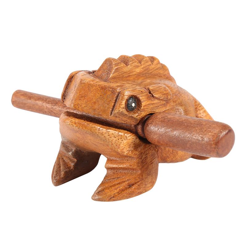 Thai Traditional Handcrafted Wooden Lucky Frog Croaking Sound Musical Instrument Home Office Decoration #2