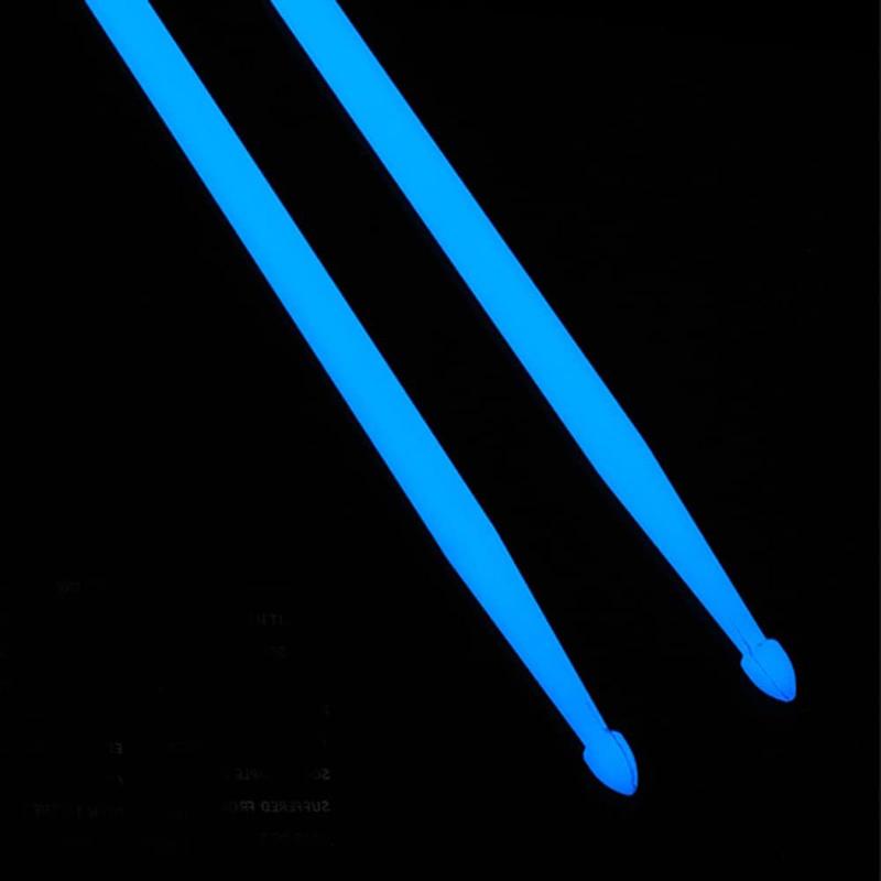 Light Up Drum Sticks 2 Pairs, 5A Luminous Light Up Drumsticks, Bright Luminous Glow in The Dark Drumsticks