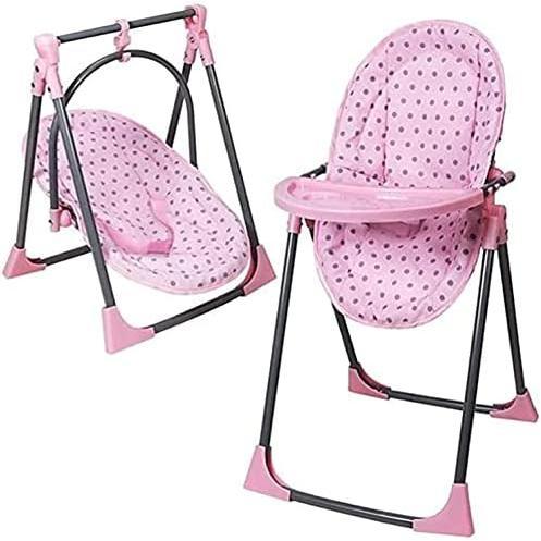 Lissi Baby Doll 6-in-1 Convertible Highchair Play Set