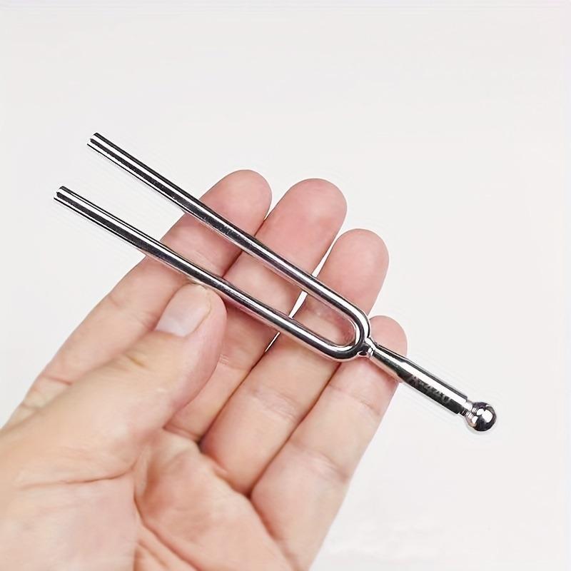 Standard A 440 Hz Tuning Fork, 1 Count Stainless Steel Musical Instrument Accessories, Violin Viola Cello A Tone Tuner, Music Accessories for Gift