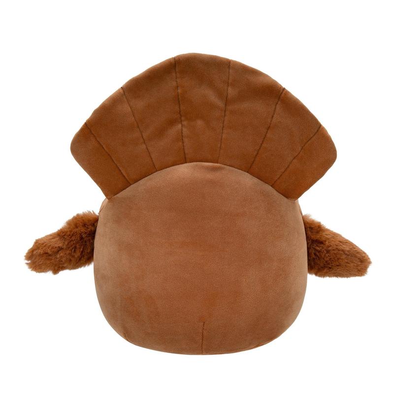 Squishmallows Plush Toys: Terry, Brown Turkey with Beige Belly, 2-Pack, 8-In and 3.5-In with Clip-On, Super Soft, Collectible