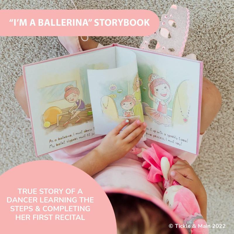 Tickle & Main Ballerina Princess Gift Set, Ballerina Doll, Dance Recital Gifts for Girls