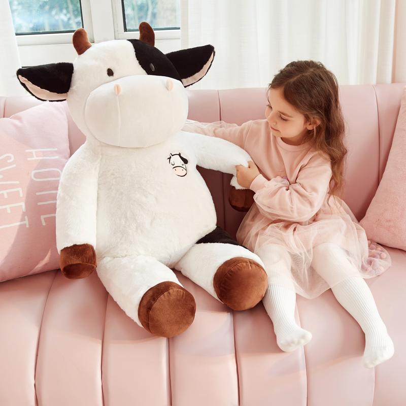 IKASA Giant Cow Stuffed Animal, 30 Inches Big Large Cow Plush Toy