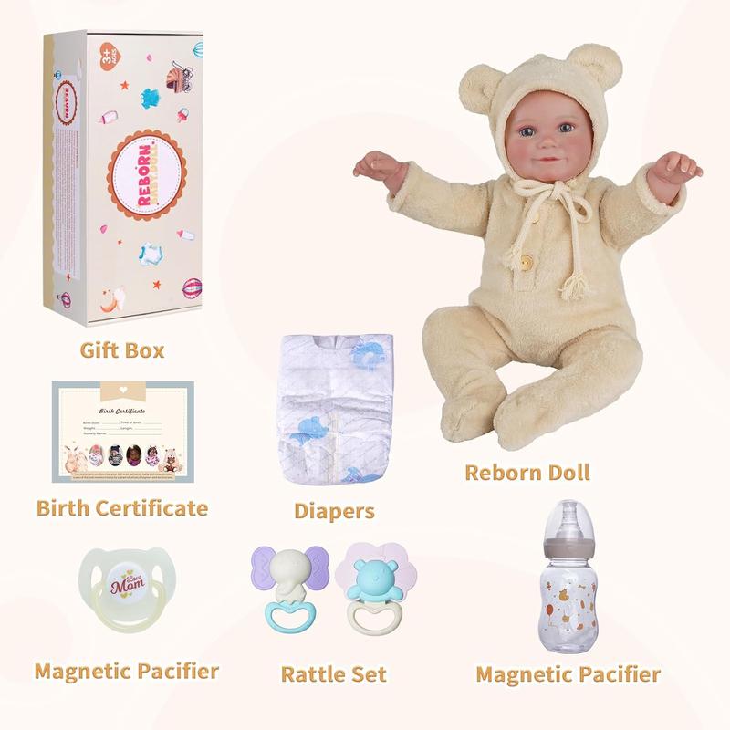 BABESIDE Reborn Baby Dolls, 20Inch Cute Soft Vinyl Realistic Baby Doll Poseable Real Life Lifelike Baby Dolls w Doll Accessories for 3+ Year Old Girls