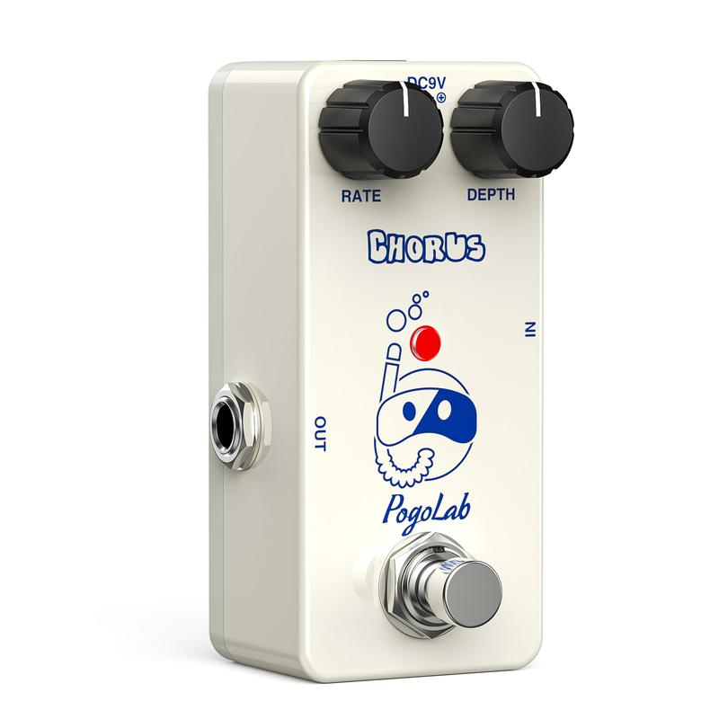 POGOLAB Chorus Pedal, Chorus Guitar Pedal, Mini Analog Chorus Pedal, True Bypass for Electric Guitar