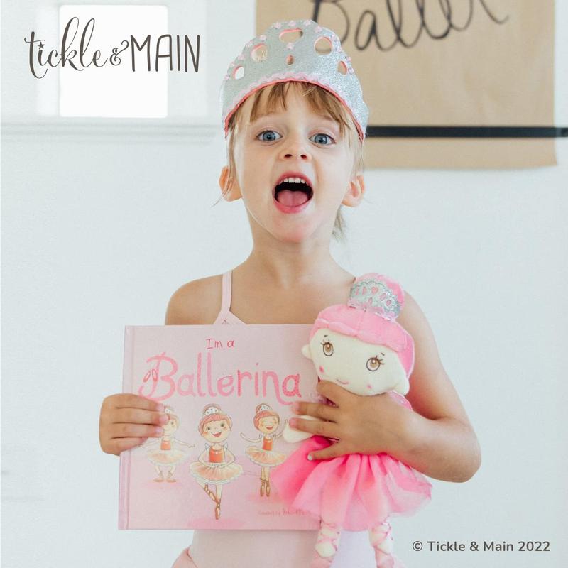 Tickle & Main Ballerina Princess Gift Set, Ballerina Doll, Dance Recital Gifts for Girls