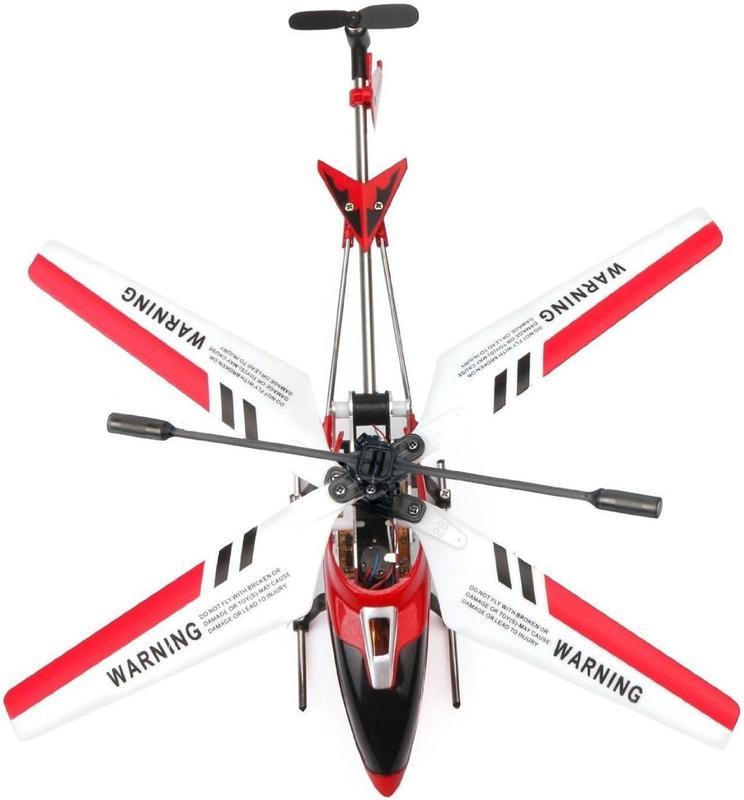 S107 S107G R C Helicopter with Gyro- Red