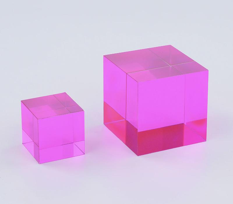 CMY Cubes - The C, M, Y Cubes - Hue Cubes - Optical Color Cube - Diamond Polished - Teaches Subtractive Color Mixing - Educational, Scientific, Physics & Kinetic Art Desk Toy