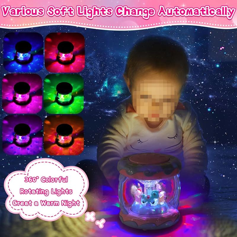 Rotating Light up Musical Toy for Girls Boys - Musical Learning Toys for Kids - Birthday, New Years, Holiday Gifts