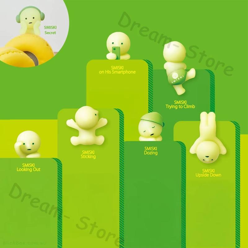 1Pc Random Smiski Hippers Series Sonny Angel Mini Figures Glow In the Dark Mystery Box Phone Attachment Doll Toy Collection Christmas Gift