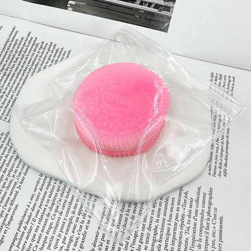 MOBECK Handmade Silicone Stress Relief Squishy Toy Taba Squishy Dessert Kawaii Squishies PVC New Fidget Toy Stress Relieving Fur Ball OPP Packaging Gifts| Kawaii