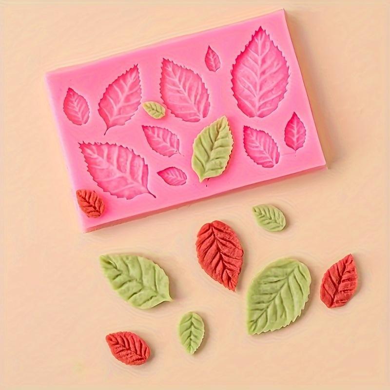 Leaf Shaped Silicone Mold, Multifunctional Leaf Shaped Silicone Mold, DIY Silicone Mold For Candle Soap Making