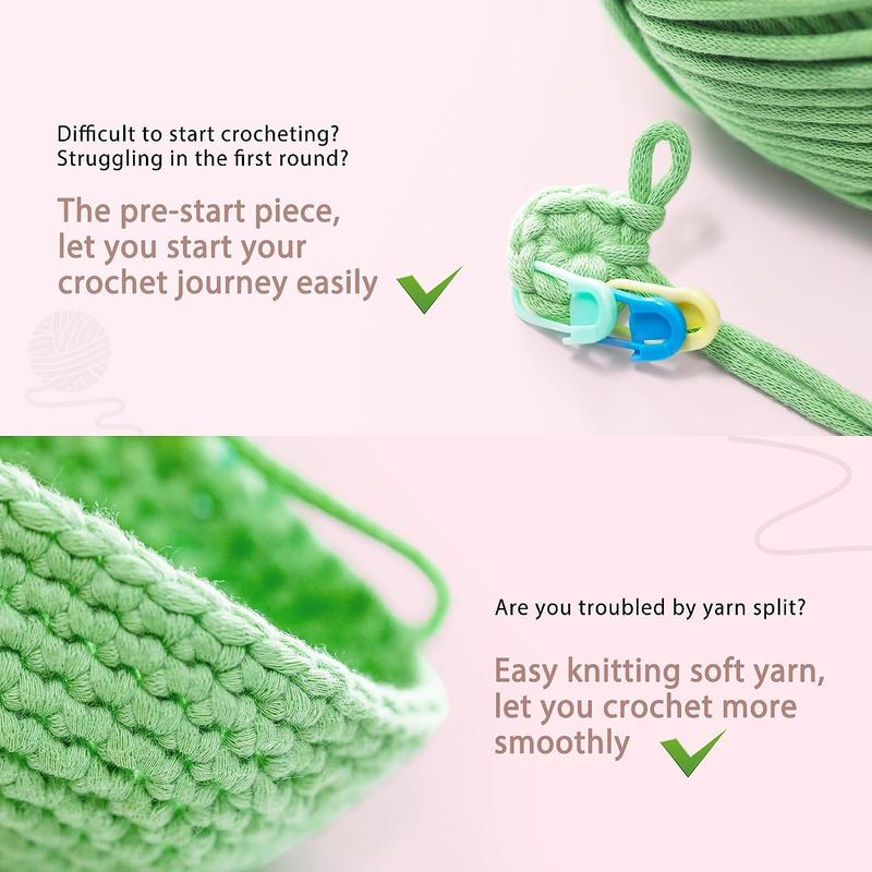 CrochetBox Crochet kit for Beginners Axolotl - Starter Amigurumi Set, Crochet Axolotl, All You Need in, Step by Step Video Tutorials, Instructions, Birthday Holiday Gift for Adults Teens