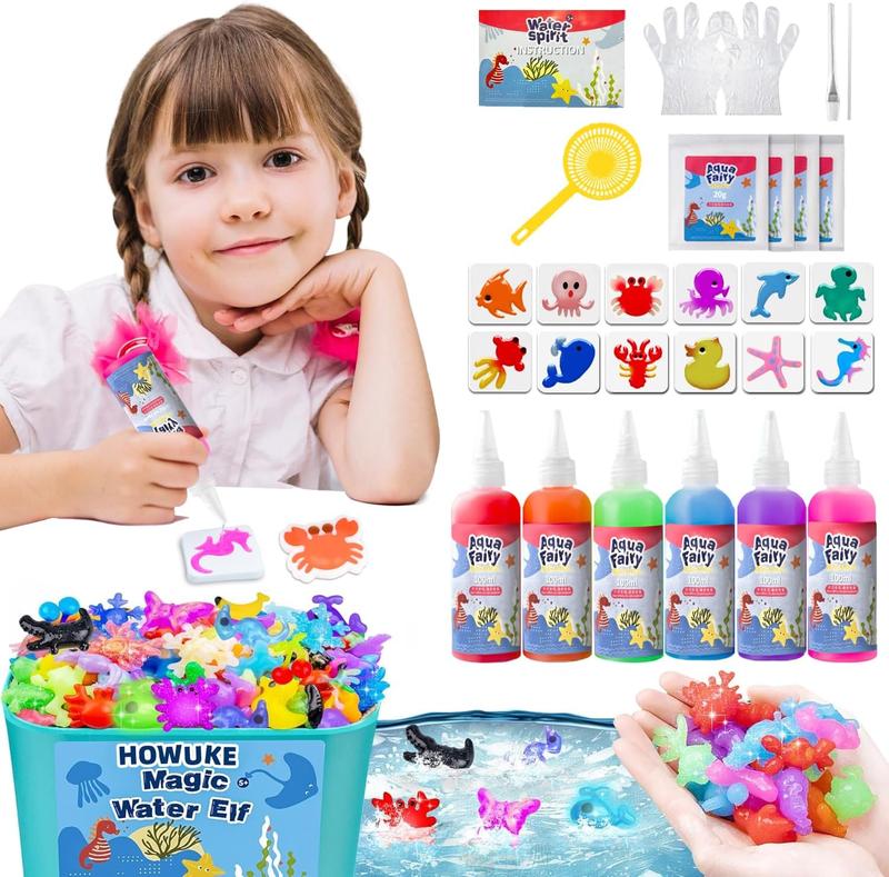 NEW 2024 - CLEARANCE SALE 51% Magic Water Elf Toy Kit with 6 Magic Gels, 12 Molds - Imaginative Play, Christmas Gifts, Birthday Gifts, Party Favors, and Family-Friendly DIY STEM Projects (6 Colors)