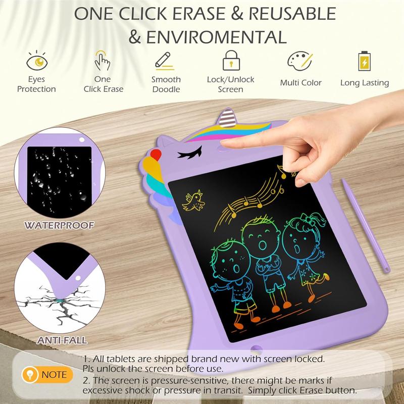 Jasonwell LCD Drawing Writing Tablet - Drawing Pad Doodle Board for Kids Toddlers Drawing Toy Educational Learning Toys Christmas Birthday Gift  4 5 6 7 8 9 10 11 Year Old Girls Boys juguete educativo