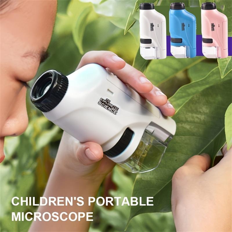 Explore The Wonders Of Nature With This Portable Microscope Toy - Perfect Educational Gift For Boys And Girls! Halloween Christmas Gift