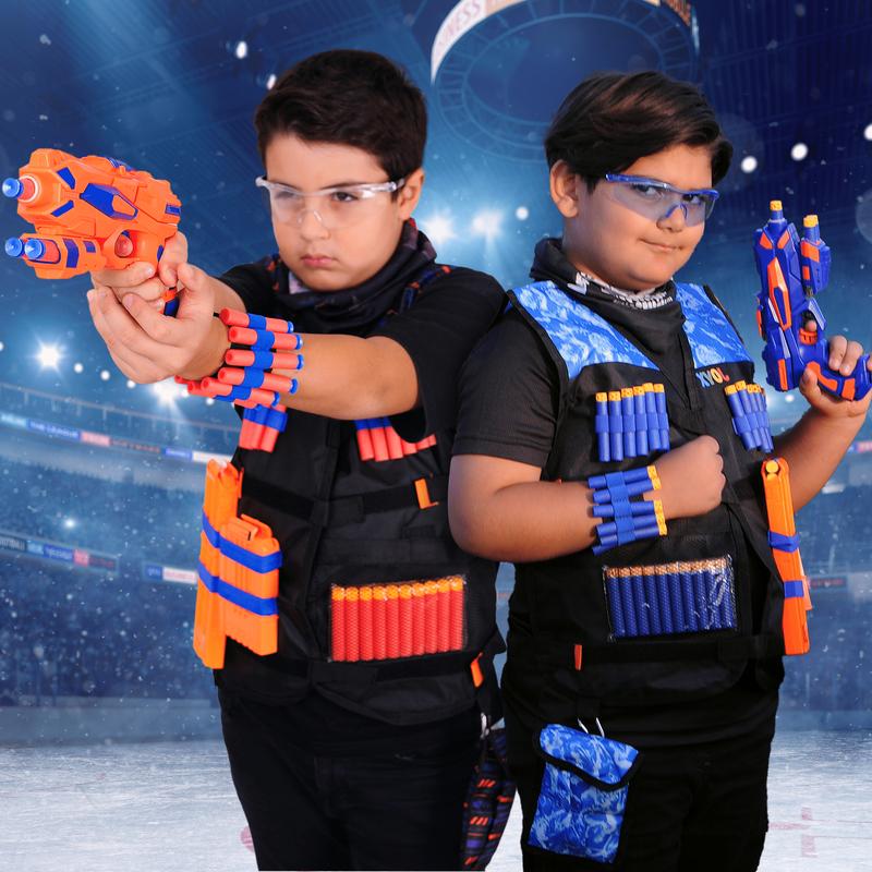 Blasters & Toy Guns 2 Pack with 60 Darts for Kids - Perfect Christmas or Birthday Gift outdoor sport nerf  rebelle year old